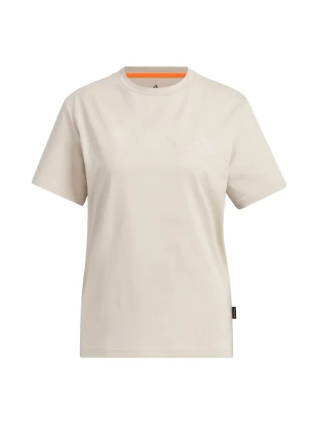 ADIDAS TERREX Tehnička sportska majica CAMP žuta / taupe siva / crna bijela