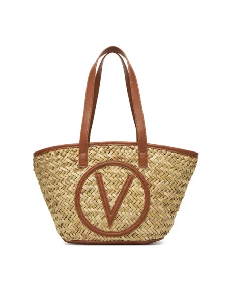 Geantă de plajă Valentino din piele bej