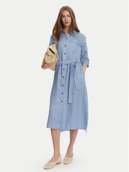 Max Mara Košilové šaty Salute Světle modrá