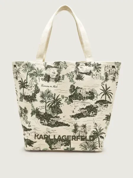 Karl Lagerfeld geantă shopper pentru femei din K/ESSENTIAL bej