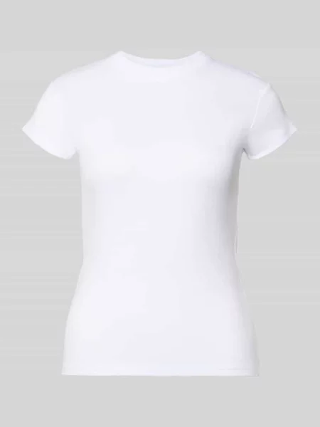 T-shirt z okrągłym dekoltem model EVERYDAY' Topshop biała