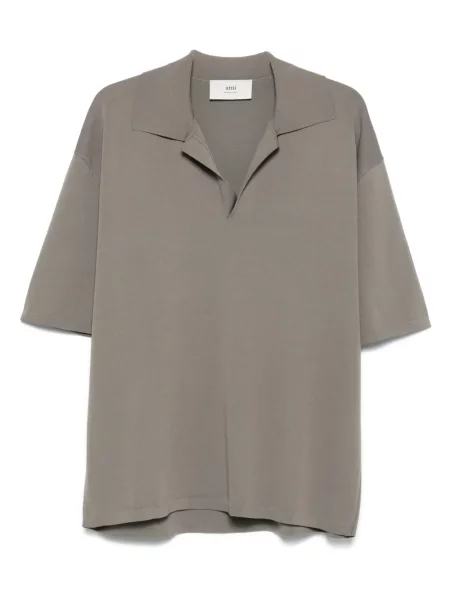 Tricou Ami Paris tricotate gri