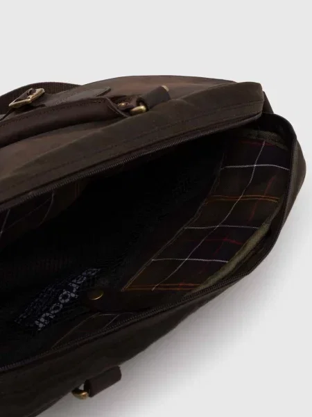 Сумка для ноутбука Barbour зеленая