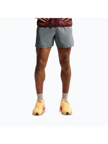 Pantaloni scurți pentru bărbați Nike Miler Dri-Fit Brief Lined 5" smoke grey/smoke grey gri