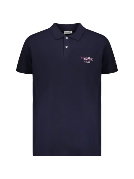 Tricou polo Iceberg cu imagine albastru