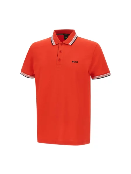 Koszulka polo Boss czerwona