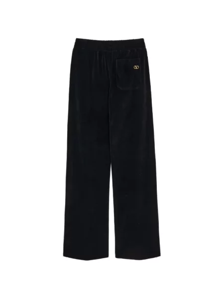 Pantaloni Valentino Garavani din jerseu negru
