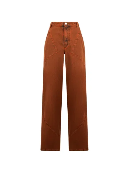 Blugi cu picior larg Alberta Ferretti portocaliu