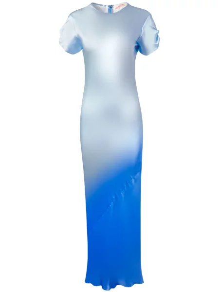 Maksi sukienka maxi Alejandra Alonso Rojas garniturowa niebieska