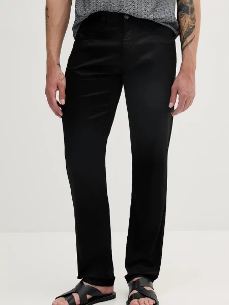 Armani Exchange spodnie dopasowane czarny
