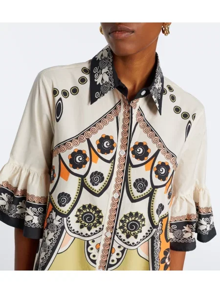 Rochie La Doublej cu imagine din poplin