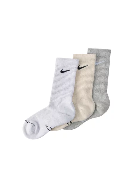 NIKE Șosete sport ED ELVD bej deschis / gri deschis / negru alb
