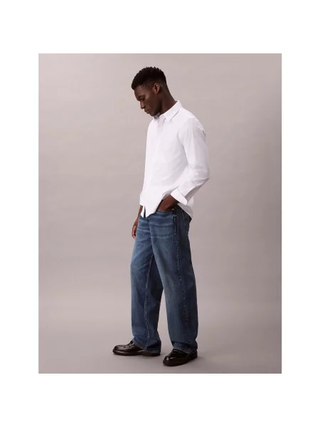Blugi Calvin Klein Jeans albastru