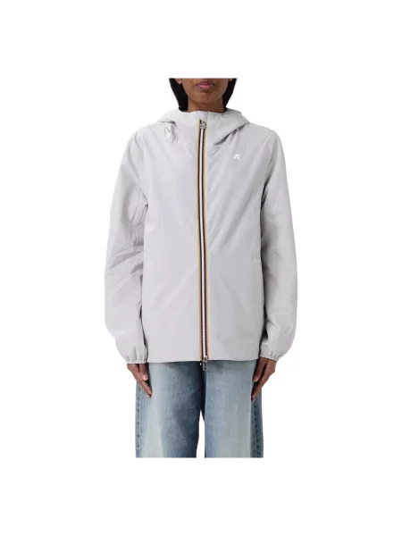 Kurtka K-way z dżerseju beżowa