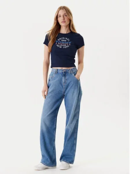 Tričko Tommy Jeans červené