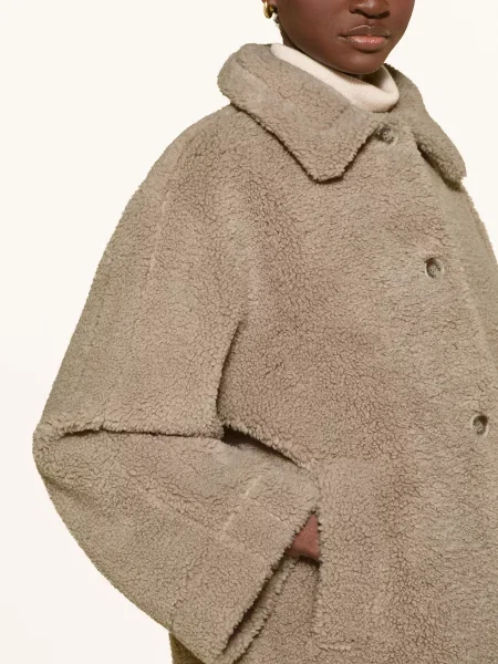 Joop! Płaszcz Z Futra Pluszowego Conorina beige beżowe
