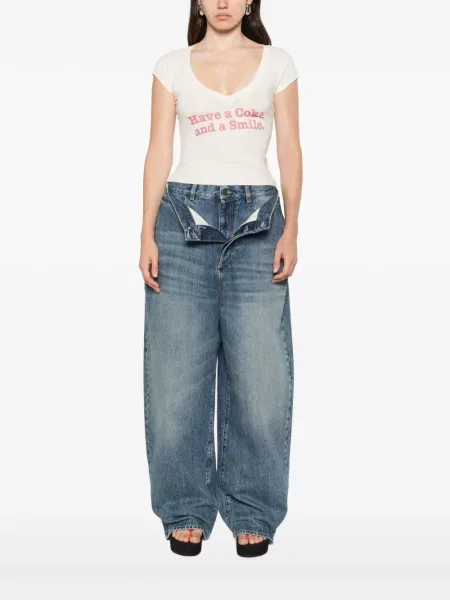 Tricou Re/done cu imagine cu decolteu în V