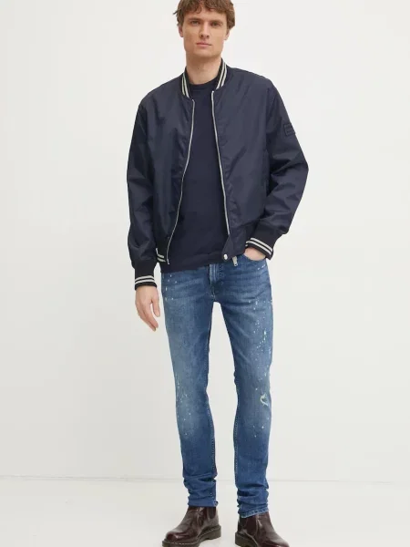 Calvin Klein t-shirt granatowy gładki
