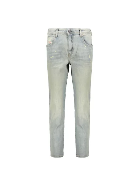 Skinny jeansy skinny Diesel niebieskie