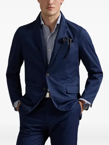 Πλεκτή μακρύς φόρεμα σε στυλ πουκάμισου Polo Ralph Lauren με halter λαιμόκοψη λευκό