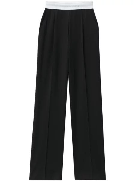 Pantaloni Alexander Wang plisate negru