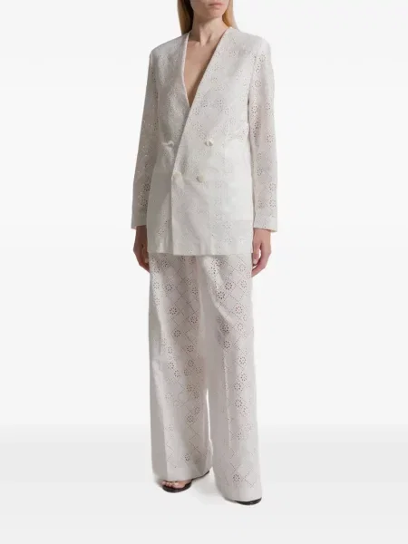 Sacou Alberta Ferretti alb