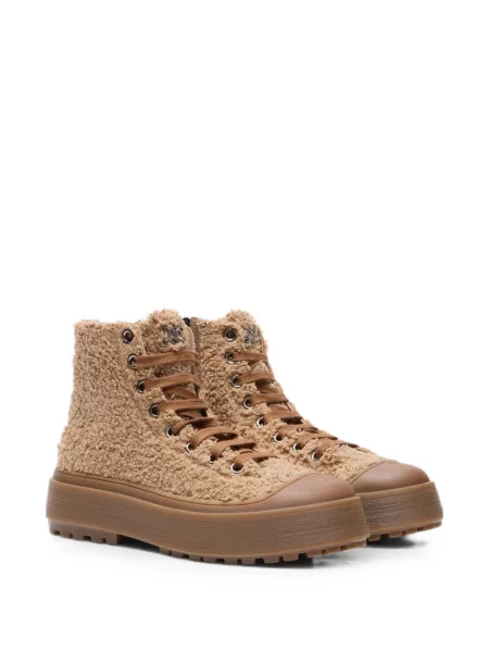 Sneakerși Casadei cu blană