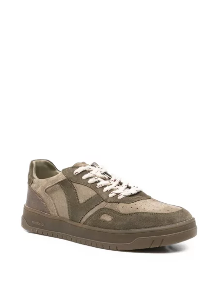 Sneakerși Victoria cu șireturi din dantelă verde