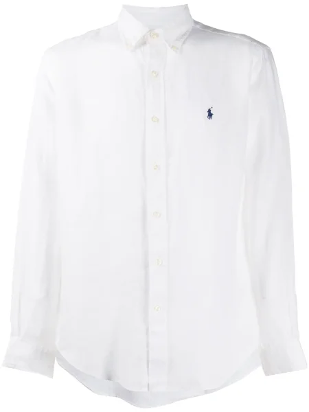 Polo Polo Ralph Lauren cu broderie de in alb