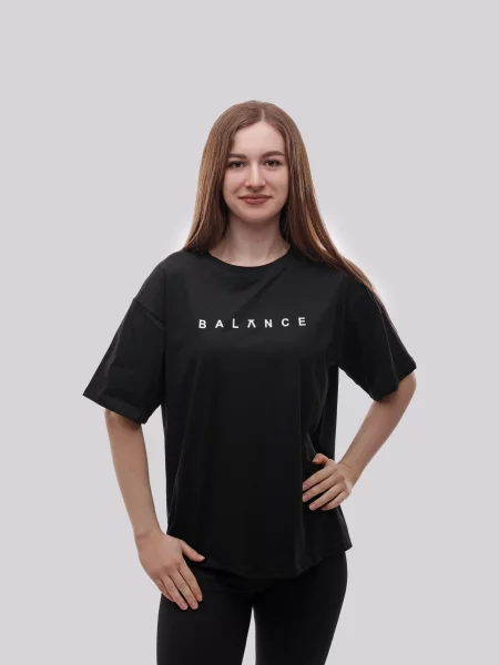 Футболка LUMO віскоза/поліестер чорний