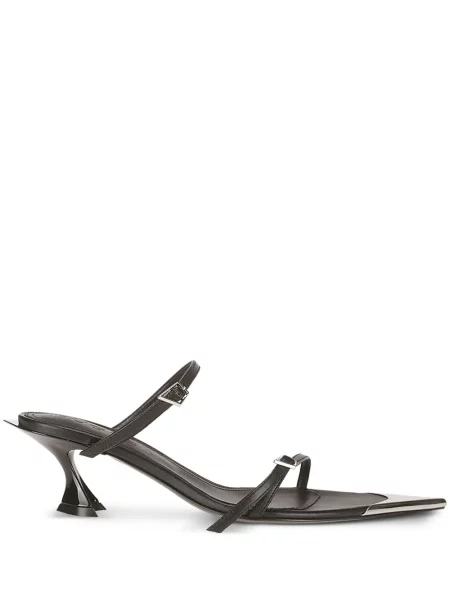 Sandale Mugler din piele negru