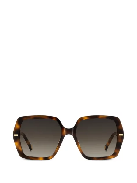 Ochelari de soare Carolina Herrera cu imprimeu geometric maro