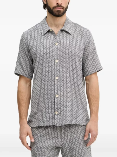 Scurt cămașă Mos Mosh cu imagine cu imprimeu geometric