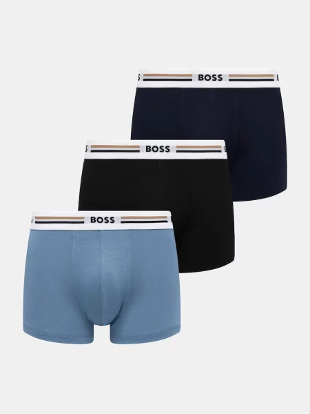 BOSS priliehavé boxerky pánske s viskózou Trunk 3P Revive