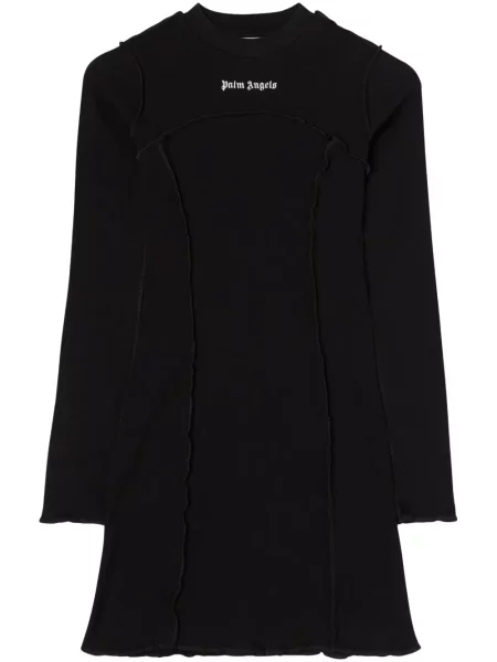 Rochie Palm Angels cu broderie negru