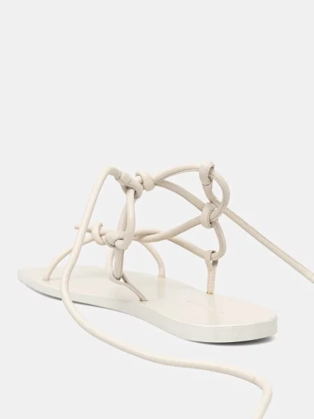 Шкіряні сандалі Rick Owens Lilies Penta бежевий
