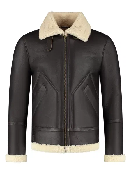 CYCAS D'OR Geacă de iarnă HUNTER SHEARLING HERITAGE închis maro