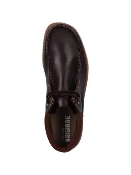 Μποτάκια Clarks Originals με κορδόνια με δαντέλα καφέ