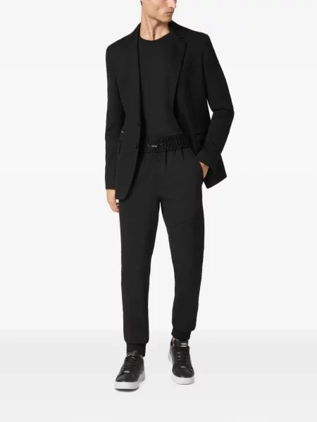 Sacou Philipp Plein din fleece negru