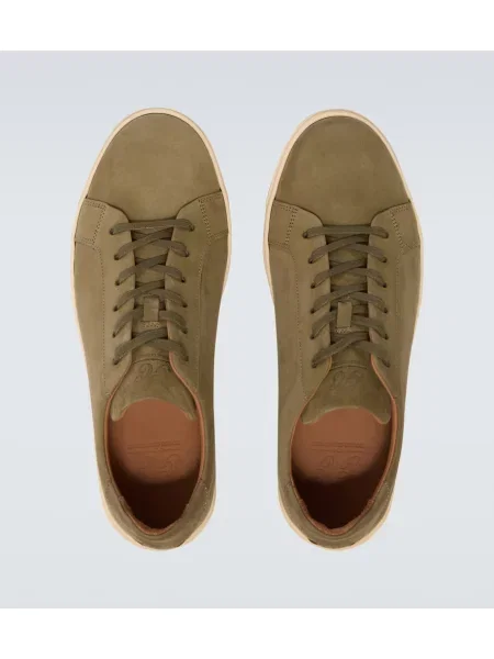 Sneakerși George Cleverley din piele verde