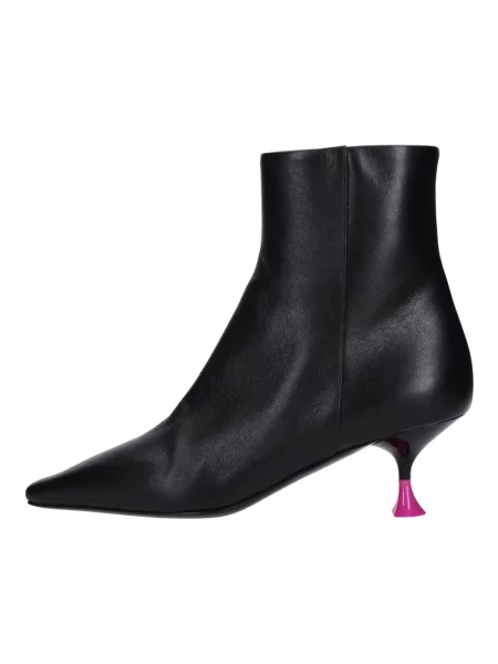 Buty do kostki 3juin skórzane czarne