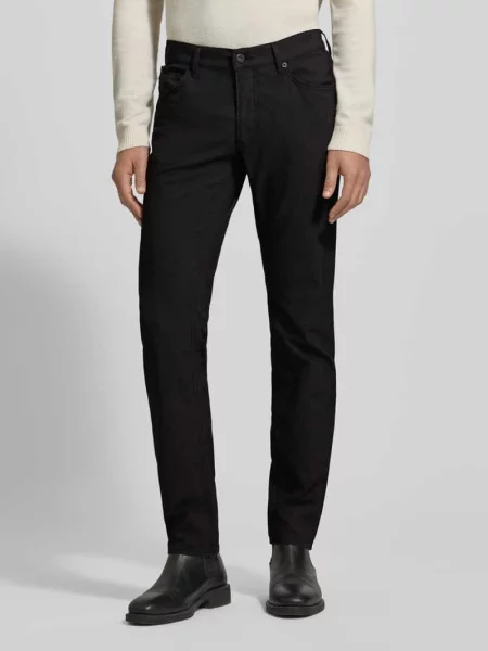Spodnie materiałowe o kroju slim fit z 5 model ‘Chuck’ Brax czarne