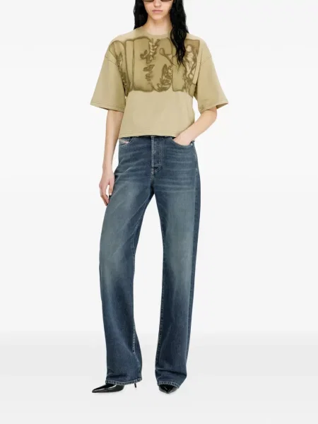 Tricou Diesel cu imagine verde