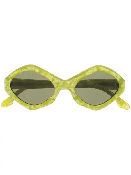 Ochelari de soare Kiko Kostadinov cu imprimeu geometric verde