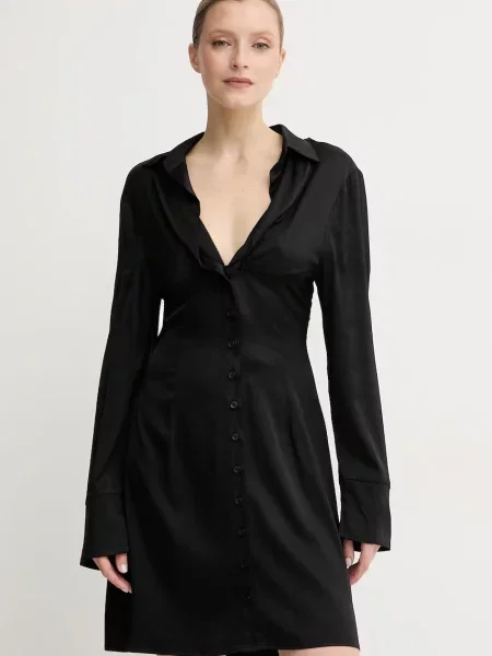 Silvian Heach rochie cu vâscoză SOLLIFO negru