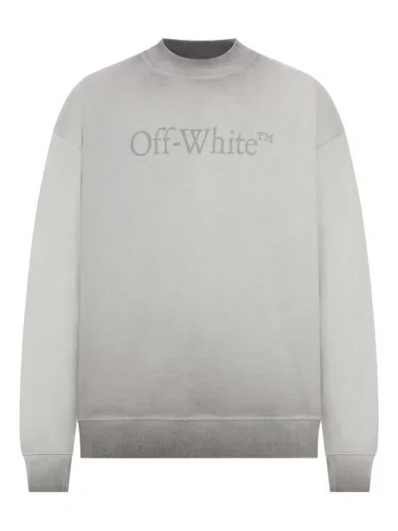 Hanorac Off-white cu autograf alb