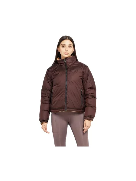 Geacă The North Face reversibilă bordo