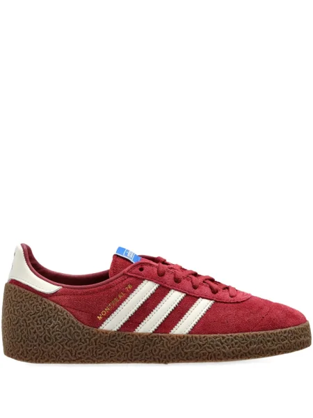 Fleece ριγέ sneakers Adidas με σχέδιο γκρι
