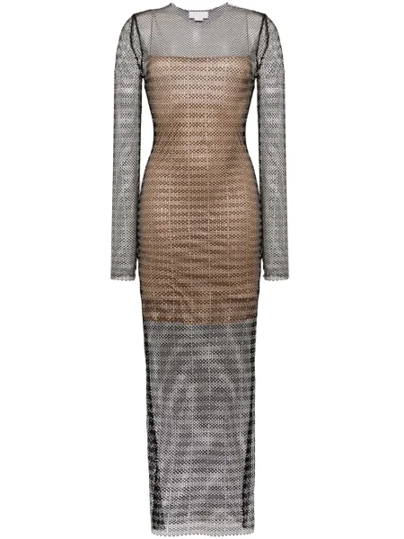 Rochie maxi Genny plasă de cristal de costum