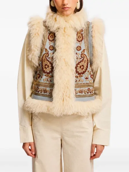 Geacă Antik Batik din piele de oaie